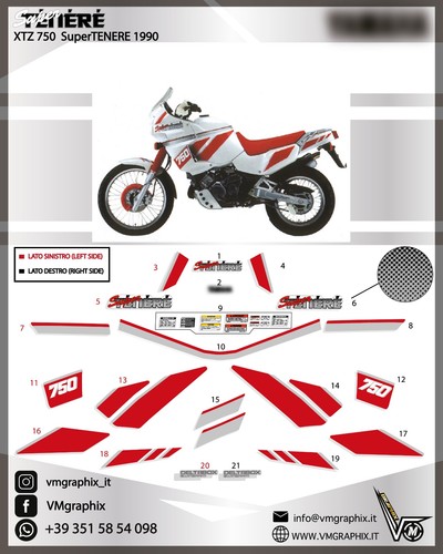 Adesivi xtz 750 supertenere - xtz,