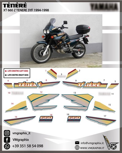 Adesivi xtz 660 tenere - xtz,