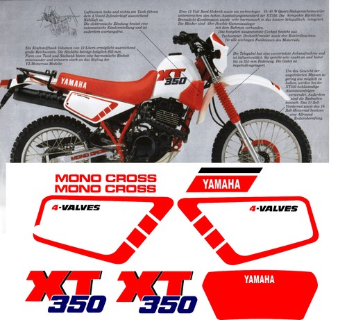 Yamaha xt350 350 adesivi - xt,