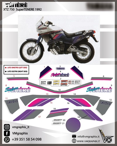 Adesivi xtz 750 supertenere - xtz,