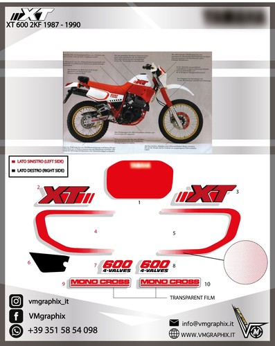 Adesivi 600 2kf 1987 - 600, 1990