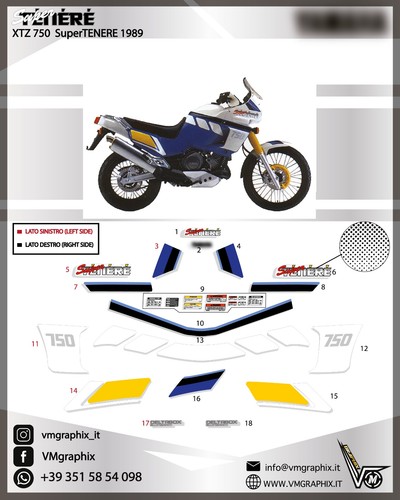 Adesivi xtz 750 supertenere - xtz,
