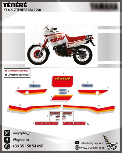 Adesivi 600 tenere 3aj - tenere,